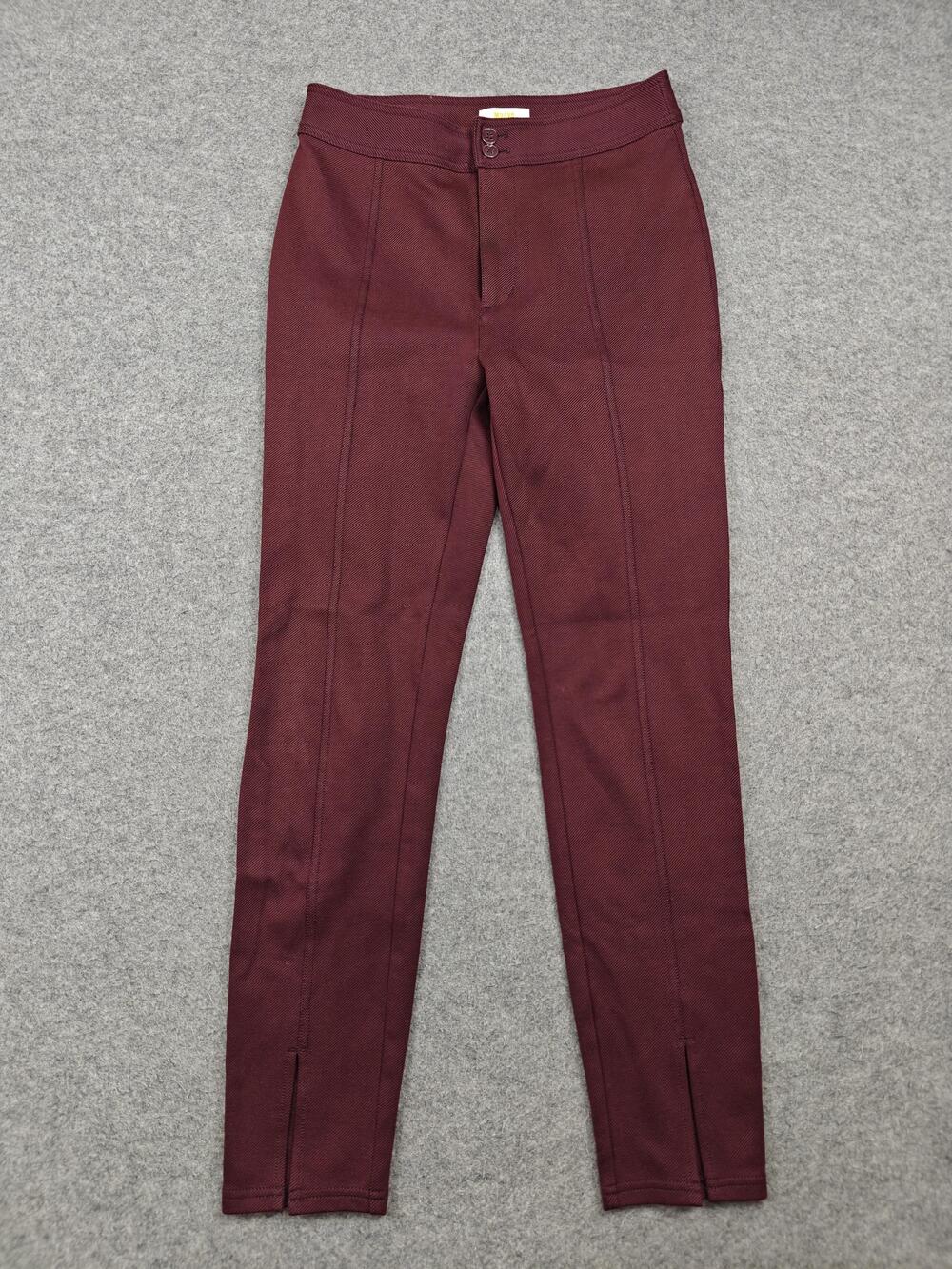 Maeve Pants Womens 2 Red Jegging Skinny Stretch Pockets Twill Zip Button